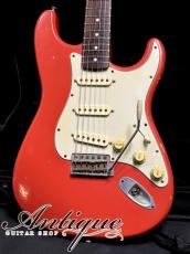 Fender Custom Shop TBC 1960 Stratocaster 1996-97 Fiesta Red /Relic & Real Aged w/Killer Figured Neck 3.38kg "Vince Cunetto Relic"_2