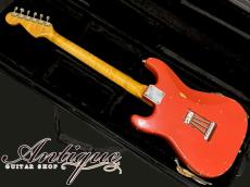 Fender Custom Shop TBC 1960 Stratocaster 1996-97 Fiesta Red /Relic & Real Aged w/Killer Figured Neck 3.38kg "Vince Cunetto Relic"_3