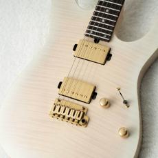 T's DST Pro 24 5A Flame Maple -White Blonde Burst / White Blonde w/Gold Filler-