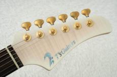 T's DST Pro 24 5A Flame Maple -White Blonde Burst / White Blonde w/Gold Filler-_8