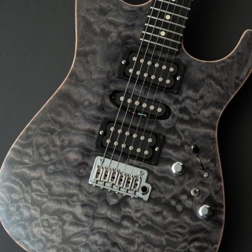 TOM ANDERSON Drop Top -Sheer Transparent Black with Binding-【ラメ入りカラー】