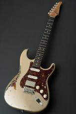 TOM ANDERSON Icon Classic Distress Double Decker -Shoreline Gold Over 3 Color Burst-_2