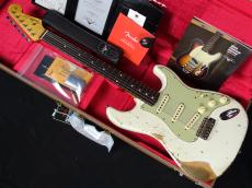 Fender Custom Shop 2025 Collection 1962 Stratocaster Heavy Relic Aged Olympic White_2