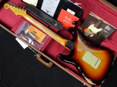 Fender Custom Shop 2025 Collection 1962 Stratocaster Heavy Relic Aged 3-Color Sunburst_7