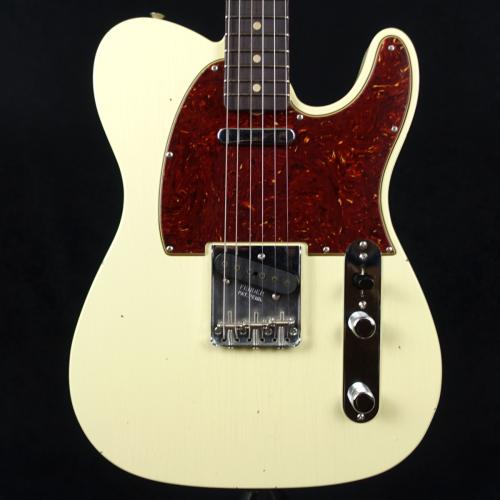 Fender Custom Shop 2025 Collection 1963 Telecaster Journeyman Relic Vintage White Matching Head