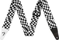 Fender Wavy Checkerboard Polyester Strap Black/White