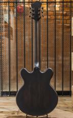 Victor Baker Guitars Model 35 Chambered Semi-hollow Black Smoke Sunburst Stain S/N:755_4