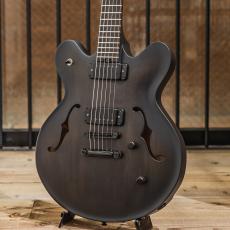 Victor Baker Guitars Model 35 Chambered Semi-hollow Black Smoke Sunburst Stain S/N:755_5