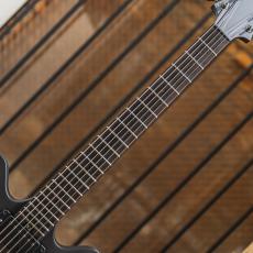 Victor Baker Guitars Model 35 Chambered Semi-hollow Black Smoke Sunburst Stain S/N:755_7