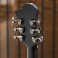 Victor Baker Guitars Model 35 Chambered Semi-hollow Black Smoke Sunburst Stain S/N:755_10