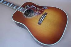 Gibson Hummingbird Vintage HSB / Thermally Aged Solid Spruce Top・Solid Mahogany Side and Back・Gibson Relic peg・Parallelogram Inlay・Rosewoodi fingerboard and Bridge・ Mahogany Neck・Casted Pick guard・Thin Finis_4