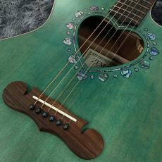 ZEMAITIS CAF-90HCW Forest Green Abalone【大人気ハート型サウンドホール エレアコ!】【丈夫なギグバッグ付】_3