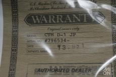 Martin Custom D-1 JP 2001_10