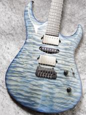 Koca Guitars Custom Order Light DC Carved 5A Quilt Maple Top/Ash 1P Back/Rosewood Neck/Ebony FB/Blue Burst