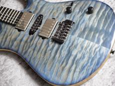 Koca Guitars Custom Order Light DC Carved 5A Quilt Maple Top/Ash 1P Back/Rosewood Neck/Ebony FB/Blue Burst_4