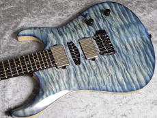 Koca Guitars Custom Order Light DC Carved 5A Quilt Maple Top/Ash 1P Back/Rosewood Neck/Ebony FB/Blue Burst_5