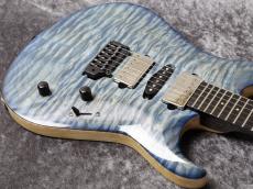Koca Guitars Custom Order Light DC Carved 5A Quilt Maple Top/Ash 1P Back/Rosewood Neck/Ebony FB/Blue Burst_7