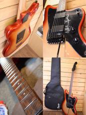 Squier by Fender Contemporary Active Jazz Master/Sunset Metallic_6