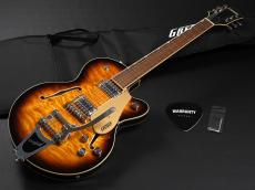 Gretsch G5655T-QM Electromatic Center Block Jr. Single-Cut Quilted Maple with Bigsby ~Sweet Tea~_2
