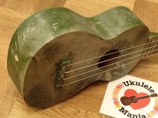Supertone Prototype Green Duco® Finish Mahogany Soprano Ukulele #1024_3