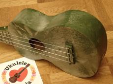 Supertone Prototype Green Duco® Finish Mahogany Soprano Ukulele #1024_5