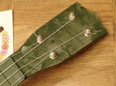 Supertone Prototype Green Duco® Finish Mahogany Soprano Ukulele #1024_8