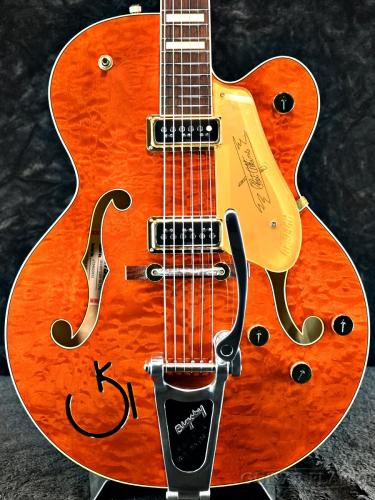 Gretsch 【夏のボーナスセール】G6120TGQM-56 LTD Quilt Classic Hollow Body-Roundup Orange Stain Lacquer -