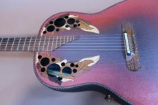 Ovation Super Adamas 1687-2 / Red・Deep Bowl・Non Cutaway・Adamas Epaulet・Under Finish Clear guard・Graphite Top・Lyrachord Back・Wood knob・mono out 【With Original Braun Hard Case Case Cover】 1979年製_11
