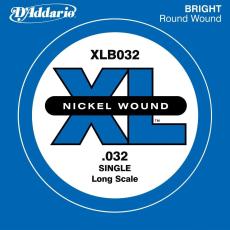 D'addario XLB032 ベース弦 XL Nickel Wound Long Scale 032 【バラ弦1本】