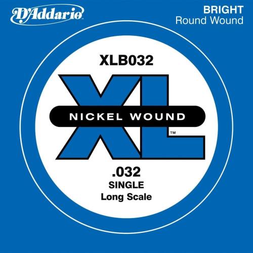 D'addario XLB032 ベース弦 XL Nickel Wound Long Scale 032 【バラ弦1本】