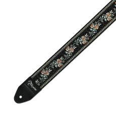 Takamine TGS-6 BK ブラック ギターストラップ 日本製 花柄
