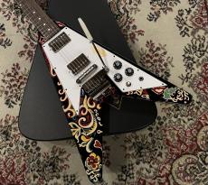 Epiphone 【Psychedelic Painted 】Inspired by Gibson Custom Jimi Hendrix "Love Drops" Flying V (24121525051)_3