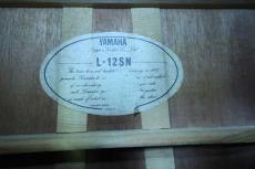 YAMAHA L-12SN / Solid Spruce Top・Solid African Mahogany Side and Back・Trapezoid Inlay and Bridge Inlay・Ebony Fingerboard and Bridge・Adjustable Saddle・L-54 Style Pick guard【With Original Hard Case】1978年製_16