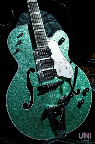 Gretsch G6136T Kenny Falcon II with String-Thru Bigsby Early Summer Green Sparkle / 2023