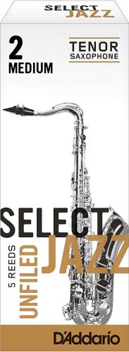RICO JAZZ ジャズセレクト サックスリード テナーサックス用 【アンファイルド】 【硬さ:2M】 【5枚入り】
