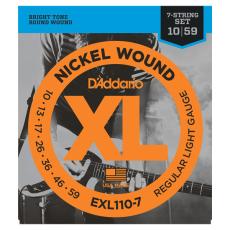 D'addario EXL110-7 10-59 7-String レギュラーライト7弦エレキギター弦