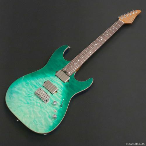 Soloking MS-1 Custom 24HH QMT TQWSF(Turquoise Wakesurf)