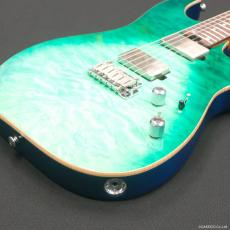 Soloking MS-1 Custom 24HH QMT TQWSF(Turquoise Wakesurf)_10