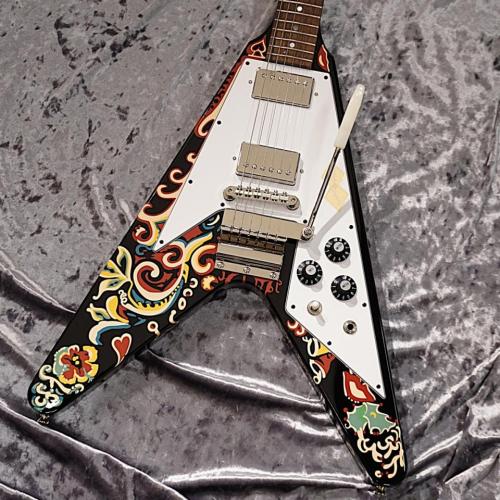 Epiphone Inspired by Gibson Custom【NEW】 Jimi Hendrix "Love Drops" Flying V #24121525052 [3.45kg] [ジミ・ヘンドリックス]