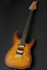 T's DST-Pro 24 5A Flame Maple -Vintage Honey Burst / Steps Black Matt Back-_2