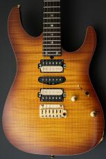 T's DST-Pro 24 5A Flame Maple -Vintage Honey Burst / Steps Black Matt Back-_3