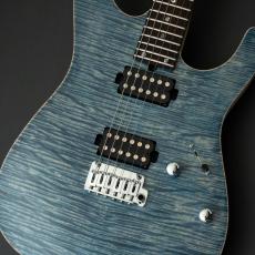 T's DST-Pro 24 5A Flame Maple -Trans Blue Denim / Steps White Matt Back-