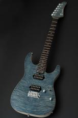 T's DST-Pro 24 5A Flame Maple -Trans Blue Denim / Steps White Matt Back-_2