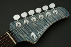 T's DST-Pro 24 5A Flame Maple -Trans Blue Denim / Steps White Matt Back-_5