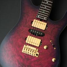 T's DST-Pro 24 5A Waterfall Burl Maple -Purple Burst / Steps White Matt Back-