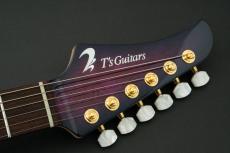 T's DST-Pro 24 5A Waterfall Burl Maple -Purple Burst / Steps White Matt Back-_5