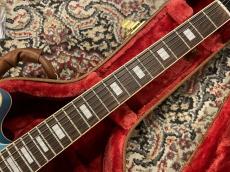 Gibson Demo Guitar Mod Collection ES-335 Small Block Inlay Metallic Cyan Satin Gold HW _4