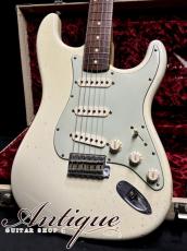 Fender Custom Shop MBS 1960 Stratocaster 2006 Olympic White Relic /Virgin Solder & Full-Original w/Original White Tolex Case Built by Greg Fessler "Brazilian Limited Release"_2