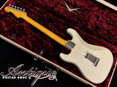 Fender Custom Shop MBS 1960 Stratocaster 2006 Olympic White Relic /Virgin Solder & Full-Original w/Original White Tolex Case Built by Greg Fessler "Brazilian Limited Release"_3