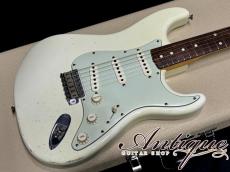 Fender Custom Shop MBS 1960 Stratocaster 2006 Olympic White Relic /Virgin Solder & Full-Original w/Original White Tolex Case Built by Greg Fessler "Brazilian Limited Release"_4